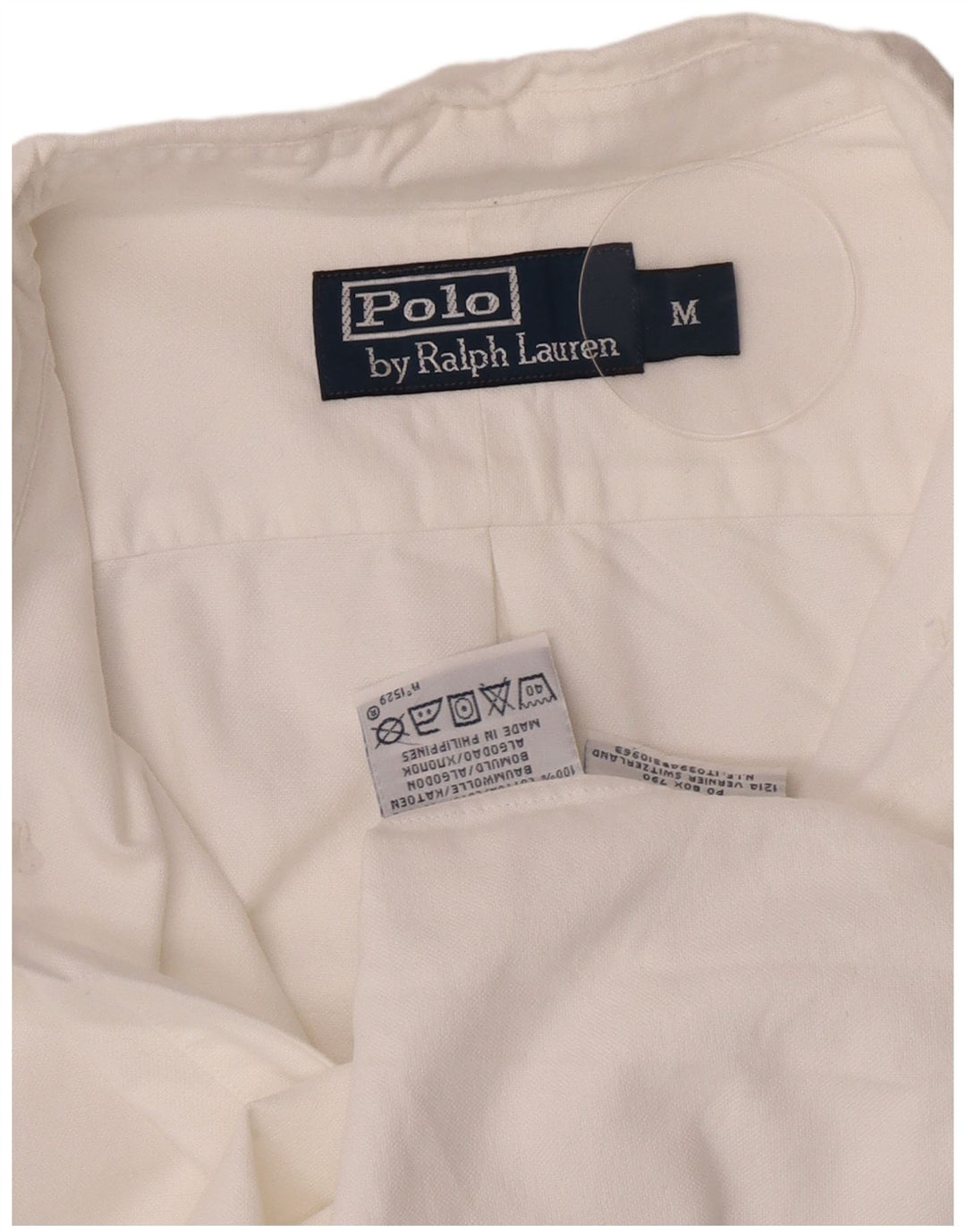 Polo Ralph Lauren Herren-Pulloverhemd mit Grafik, mittelweiße Baumwolle