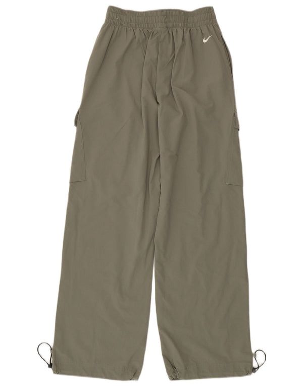 Nike Damen Swoosh Cargo Trainingshose UK 4 XS Khaki Nylon