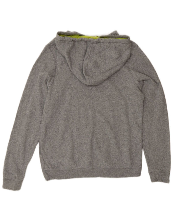 Under Armour Damen Kapuzenpullover UK 14 Mittelgraue Baumwolle