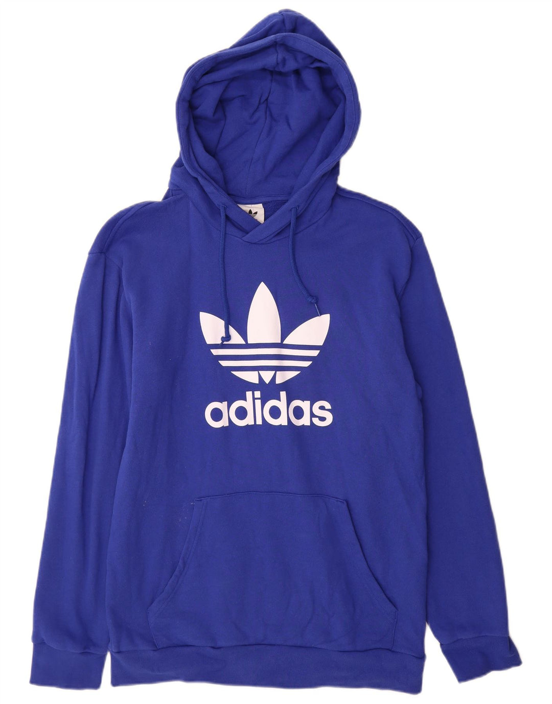 Adidas Herren Graphic Hoodie Pullover mittelblaue Baumwolle