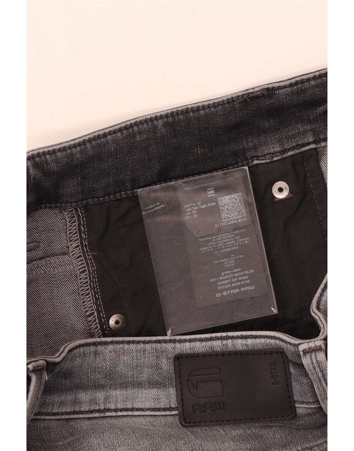 G-Star Herren Slim Denim Shorts W30 Mittelgrau