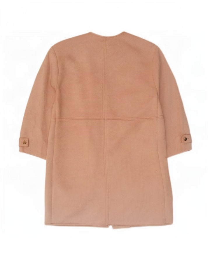 Zara Damen Mantel UK 10 Small Rosa Polyester