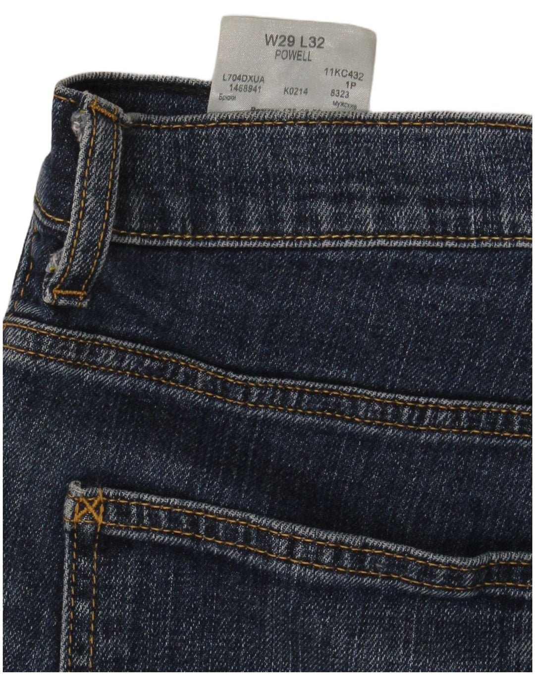 Lee Herren Powell Straight Jeans W29 L30 Blaue Baumwolle
