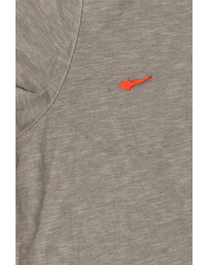 Superdry Herren-T-Shirt-Oberteil, groß, grau gefleckte Baumwolle