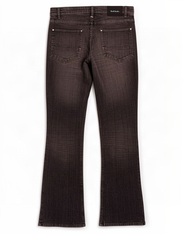 Paul Smith Herren Bootcut-Cordhose W32 L31 Graue Baumwolle