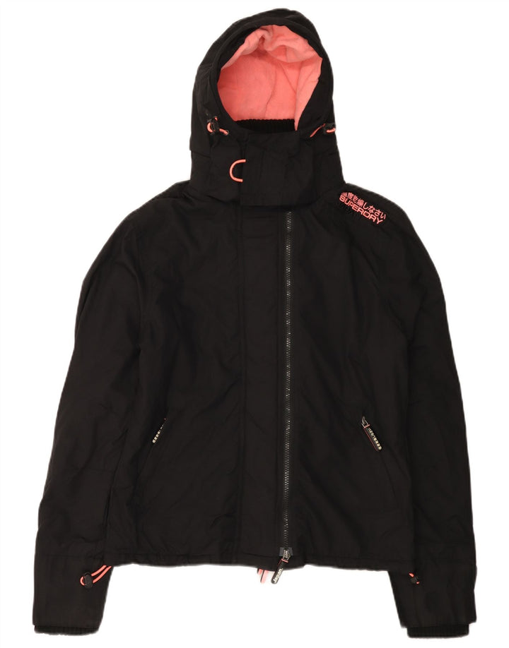 Superdry Damen The Windcheater Windjacke UK 14 Medium Schwarz