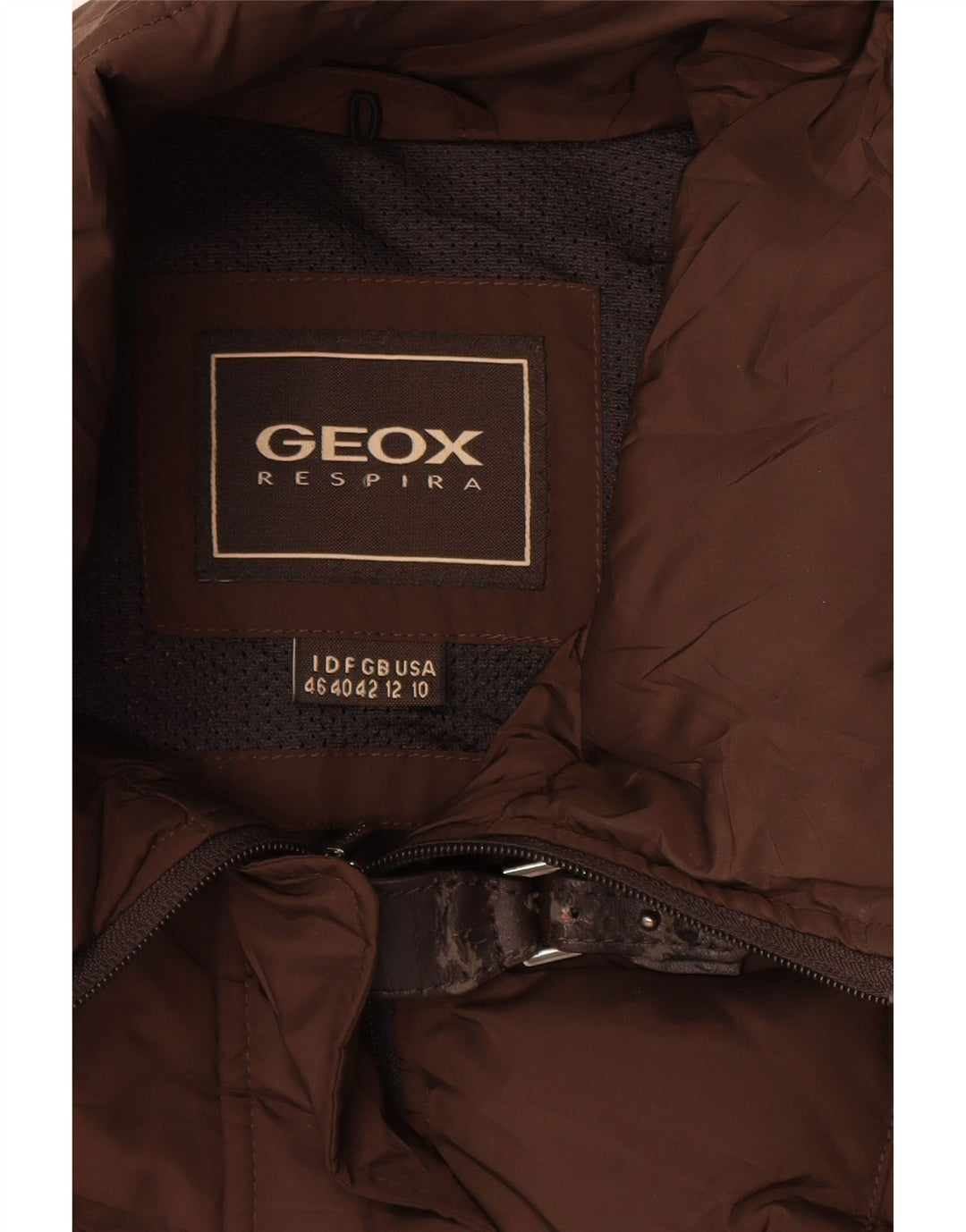 GEOX Damen Wattierte Jacke UK 12 Mittelbraun