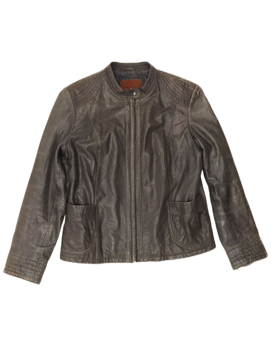Conbipel Damen Bikerjacke IT 54 2XL Schwarzes Leder