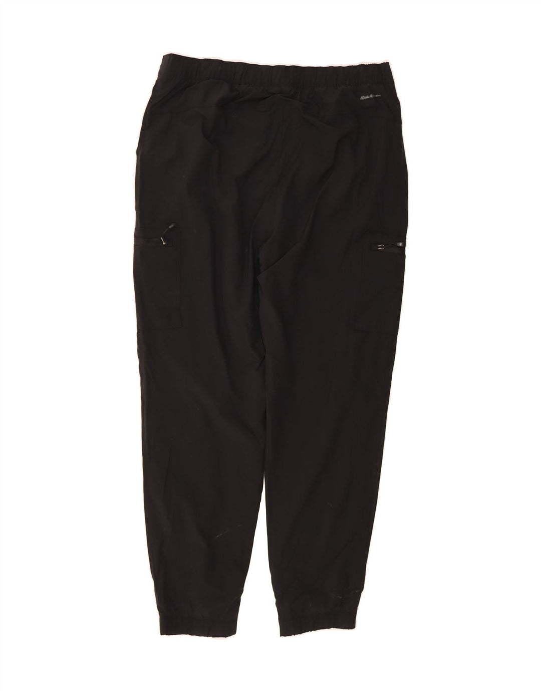EDDIE BAUER Womens Cargo Tracksuit Trousers Joggers US 12 Large  Black Vintage Eddie Bauer and Second-Hand Eddie Bauer from Messina Hembry 