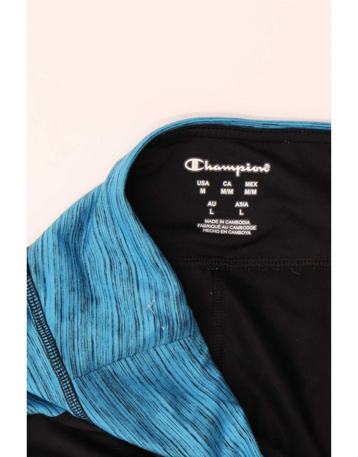 Champion Damen Capri-Leggings UK 14 Mittelschwarzes Colourblock-Polyester