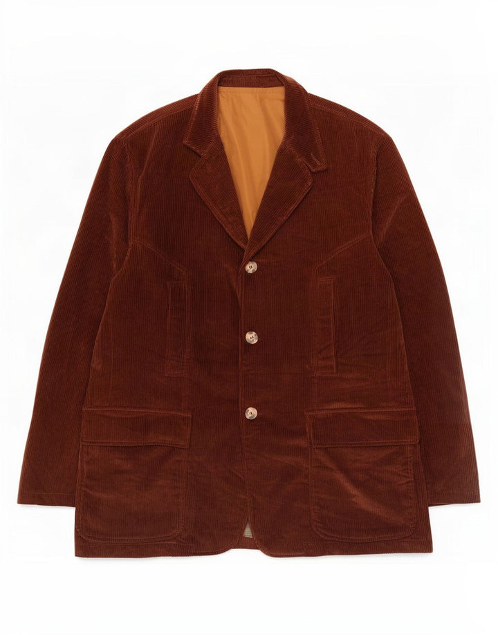 J. C. Twidd Herren 3-Knopf-Blazer aus Cord, UK 44 2XL, braune Baumwolle