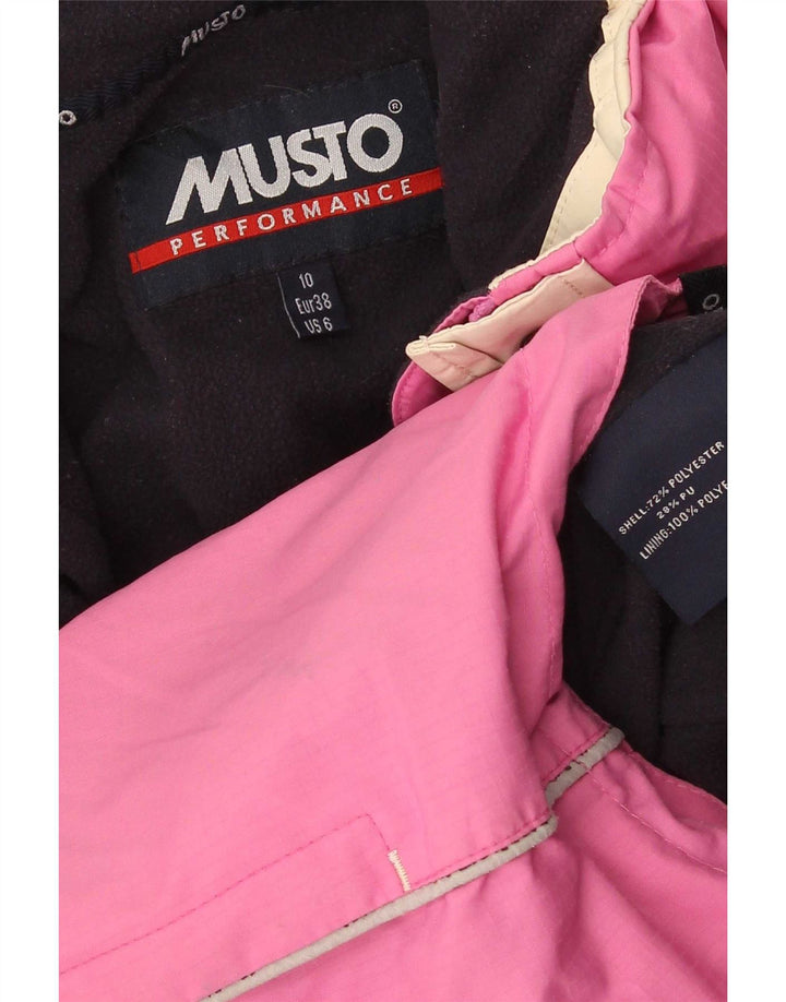 Musto Damen Übergroße Windjacke UK 10 Small Rosa Polyester