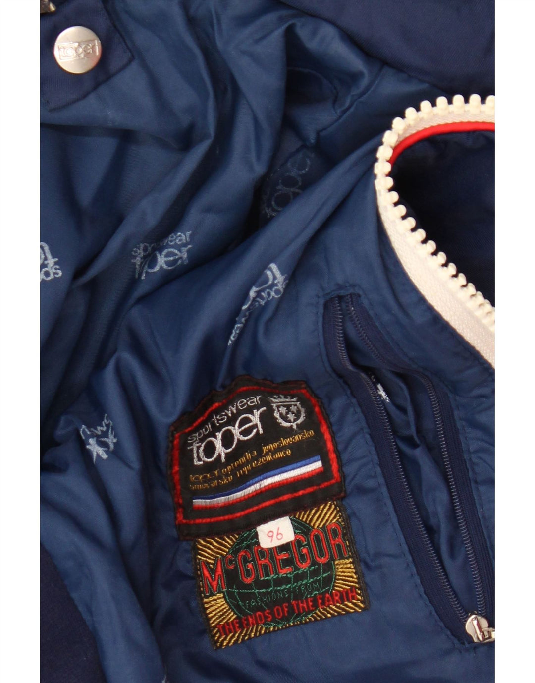 McGregor Damen-Windbreaker-Jacke, UK 12, mittelgroß, Marineblau, Farbblock