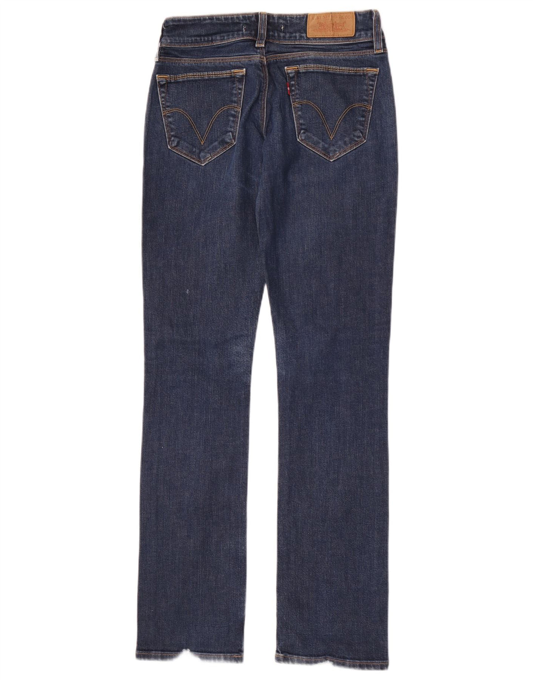 Levi's Damen 470 Straight Jeans W28 L34 Blaue Baumwolle