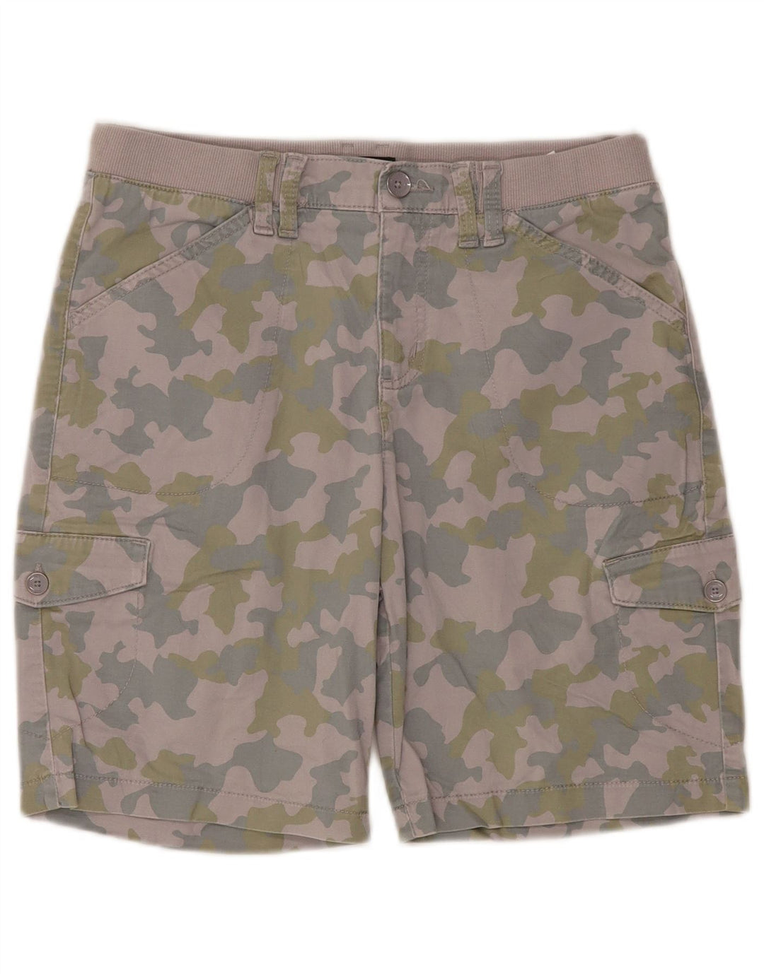 Lee Damen-Cargoshorts mit mittlerer Leibhöhe, US 6, Mittel, W30, Lila, Camouflage-Baumwolle