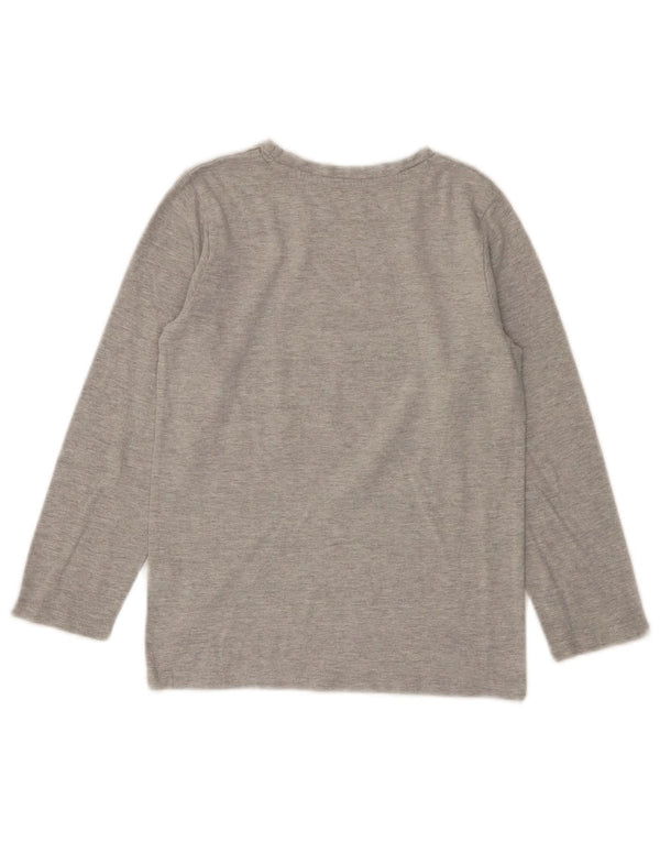 Levi's Jungen Grafik-Oberteil, langärmlig, 7–8 Jahre, grau gefleckte Baumwolle