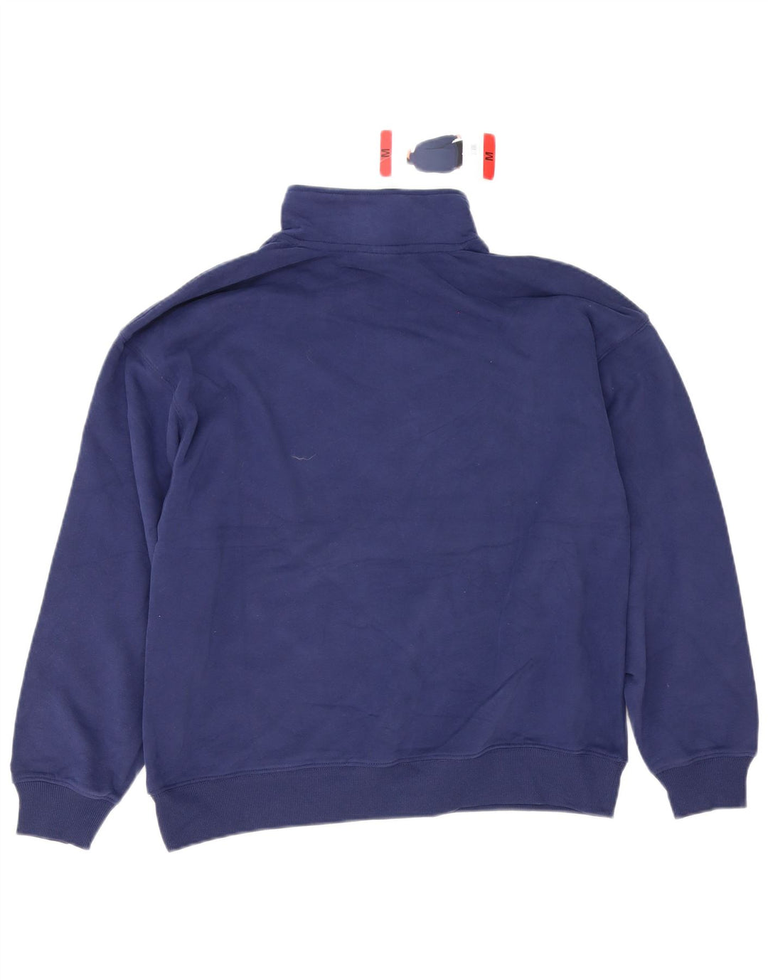Champion Herren-Sweatshirt mit Reißverschluss am Hals, mittlere marineblaue Baumwolle