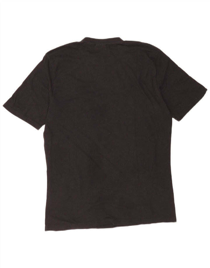 Fila Herren T-Shirt Top Large Schwarz Baumwolle