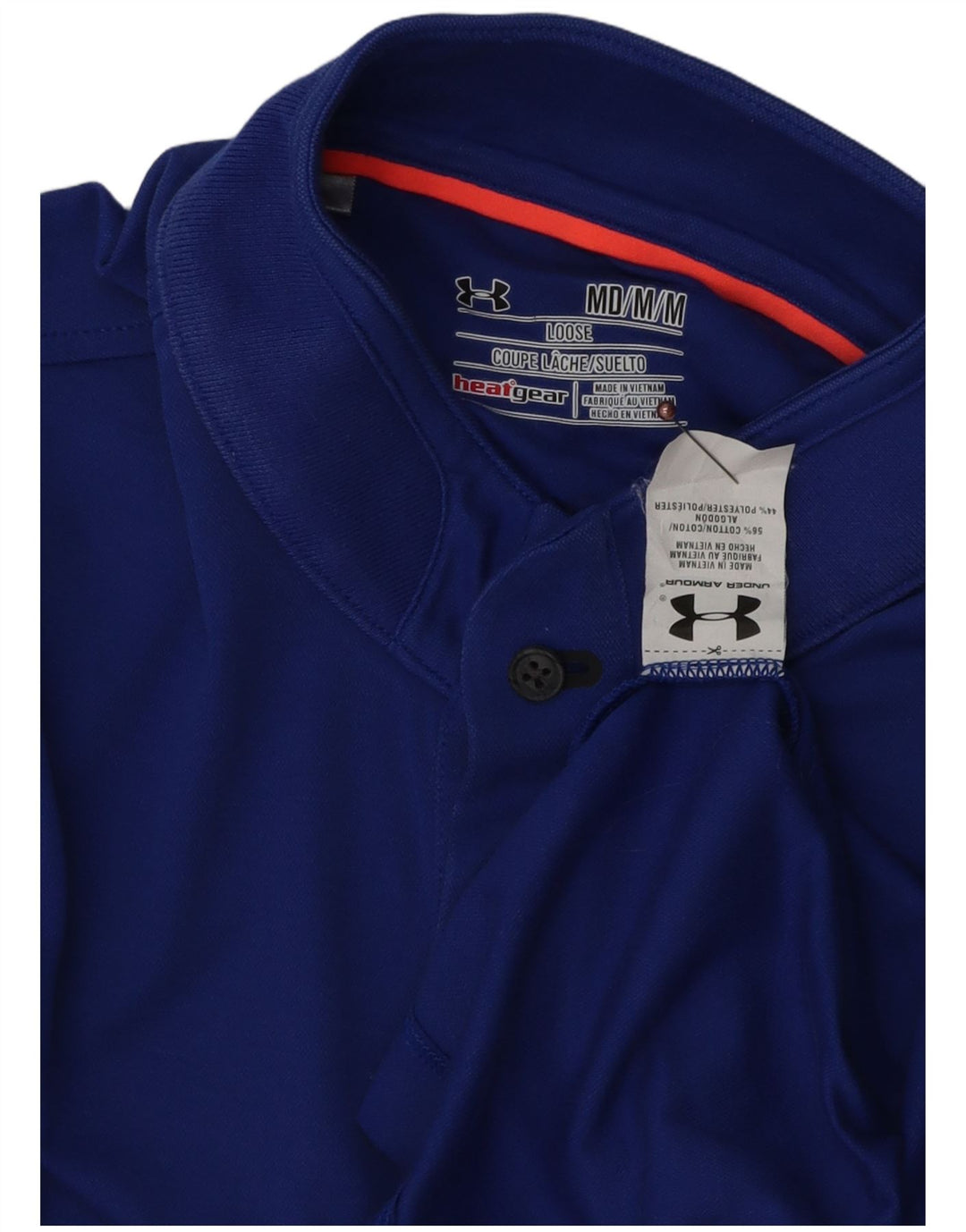 UNDER ARMOUR Herren Heat Gear Poloshirt mittelblaue Baumwolle