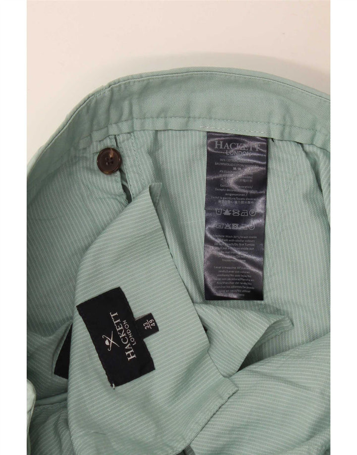 Hackett Herren Chinoshorts Medium W33 Grüne Baumwolle