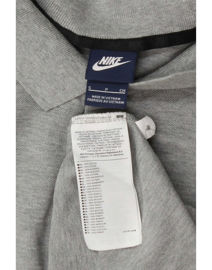 Nike Herren-Poloshirt, klein, graue Baumwolle