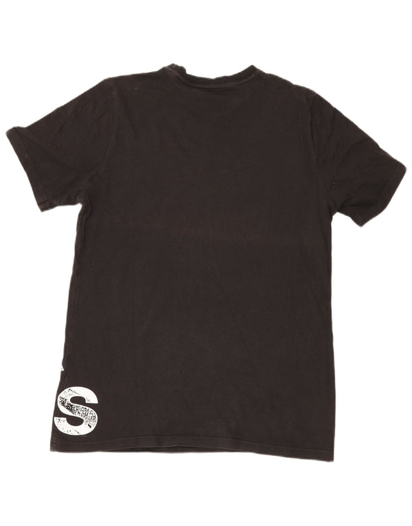 Adidas Grafik-T-Shirt für Jungen, 15–16 Jahre, schwarze Baumwolle