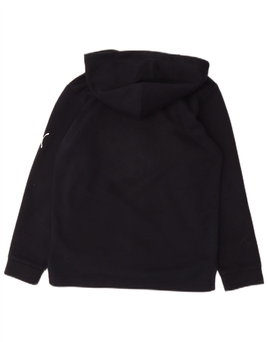 Puma Jungen Kapuzenpullover mit grafischem Reißverschluss, 9–10 Jahre, marineblaues Polyester