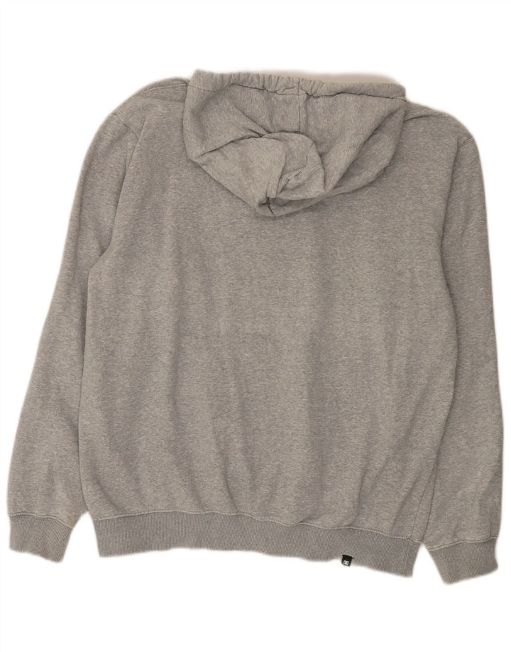 DC Herren-Kapuzenpullover mit Grafik, groß, grau gesprenkelte Baumwolle