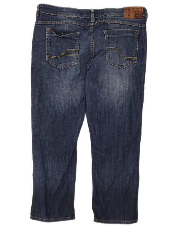Fat Face Damen-Cropped-Jeans UK 12 Medium W34 L23 Blaue Baumwolle