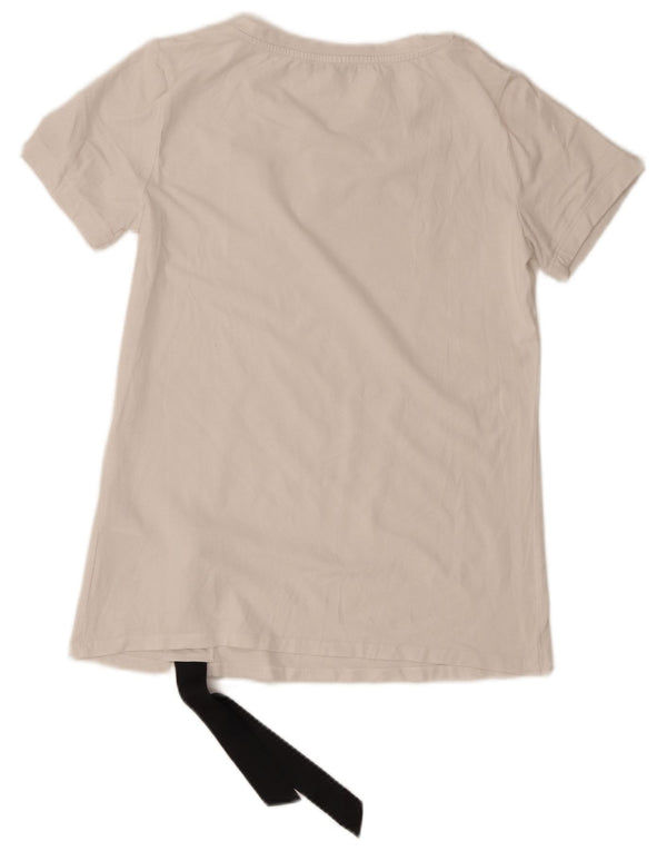 Liu Jo Damen-T-Shirt mit Grafik, UK 10, Größe S, weiße Baumwolle
