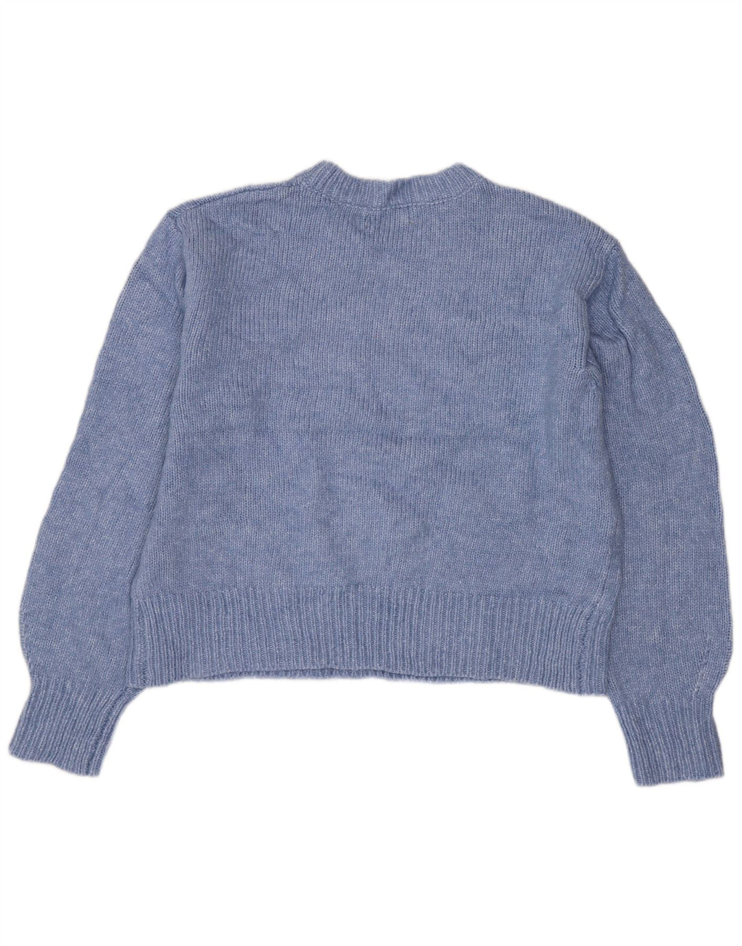 MARKS & SPENCER Damen Pullover mit Rundhalsausschnitt, UK 14, Mittelblau