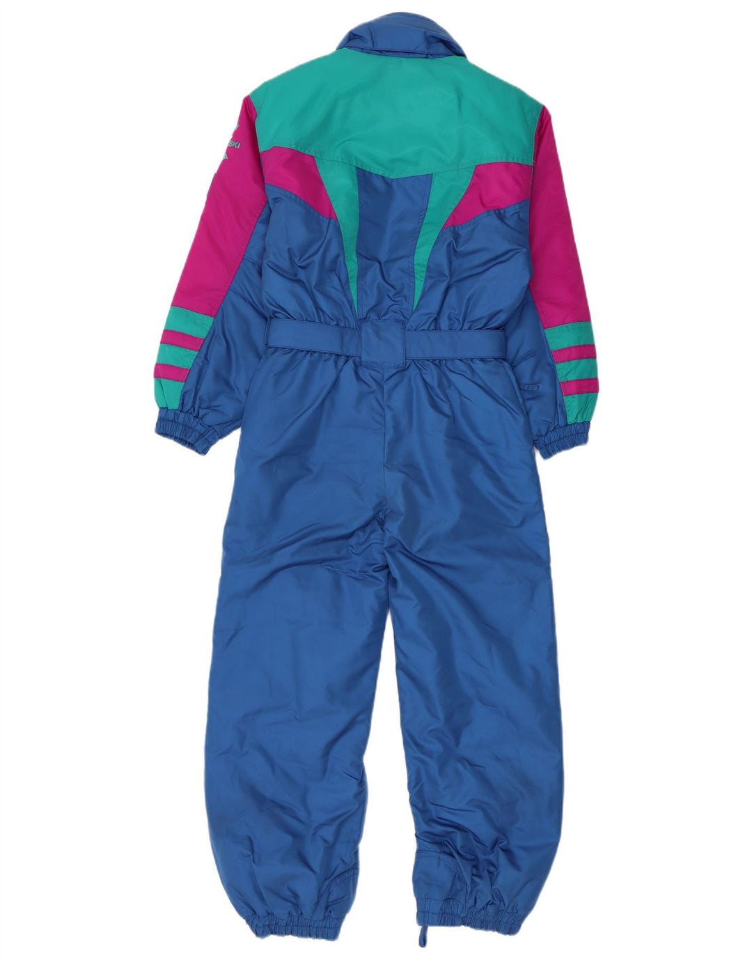 Fila Ski-Overall für Jungen, 9–10 Jahre, blaues Farbblock-Polyester