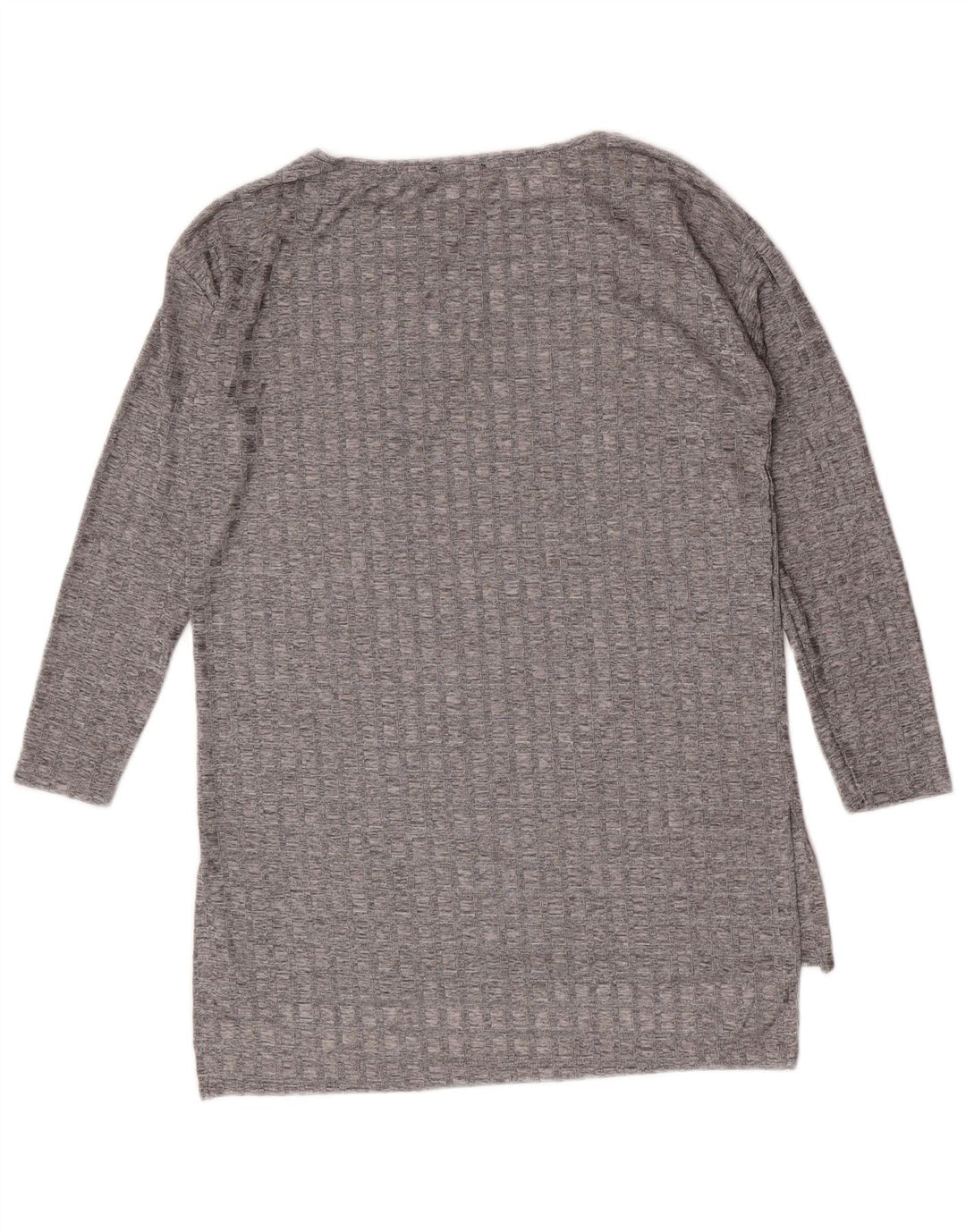Zara Damen Top Langarm UK 12 Mittelgrau