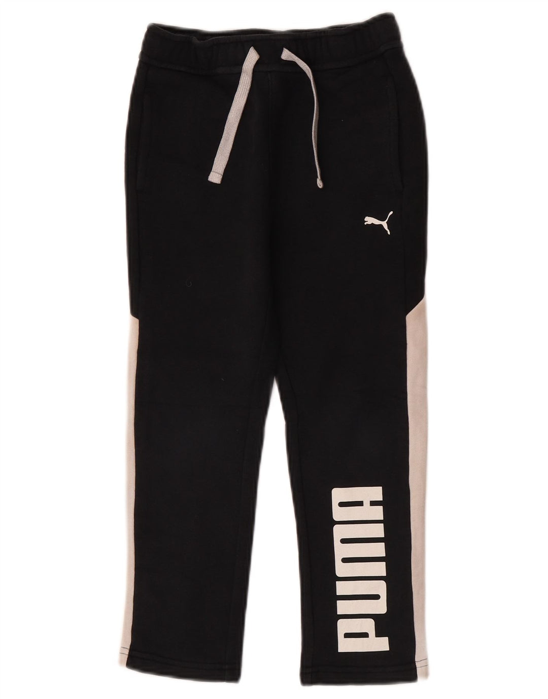 Puma Jungen-Trainingshose mit Grafik, 5–6 Jahre, Größe S, Schwarz, Farbblock