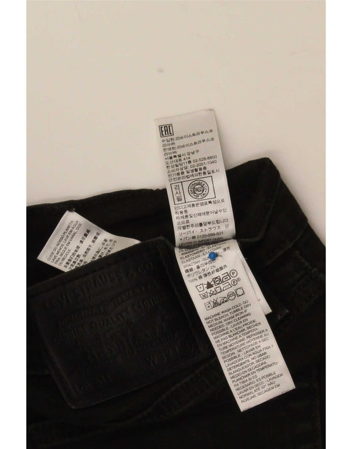 Levi's Herren 511 Slim Jeans W32 L32 Schwarze Baumwolle