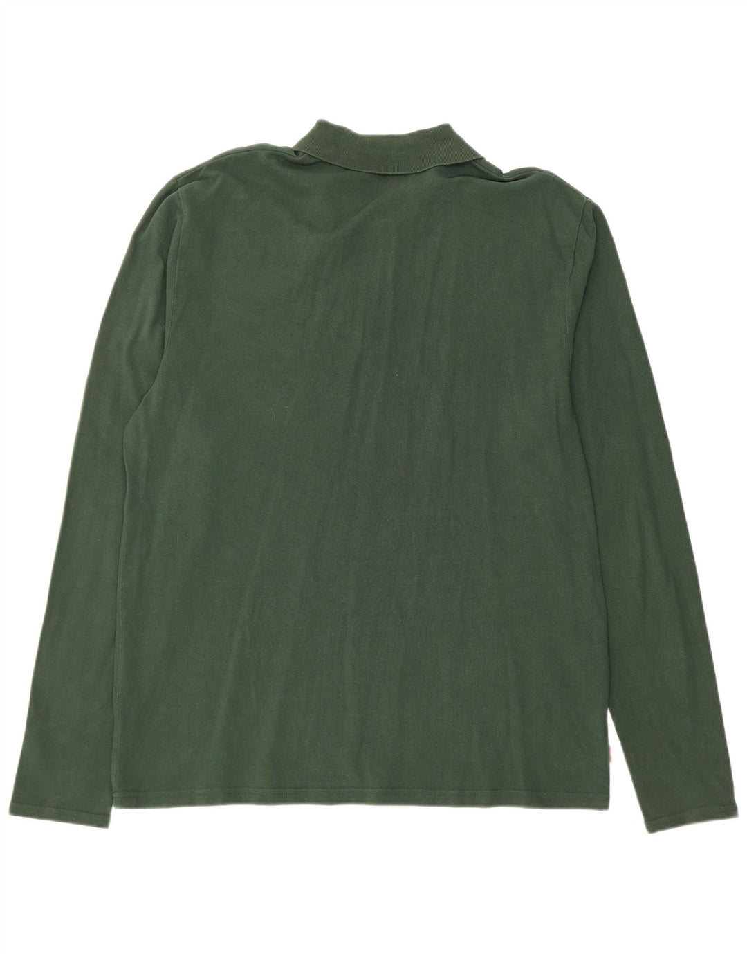 LEVI'S Herren-Langarm-Poloshirt, groß, grüne Baumwolle
