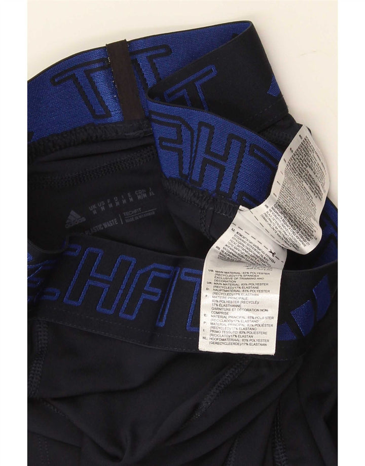 Adidas Damen Aeroready Leggings UK 12 Medium Marineblau Polyester