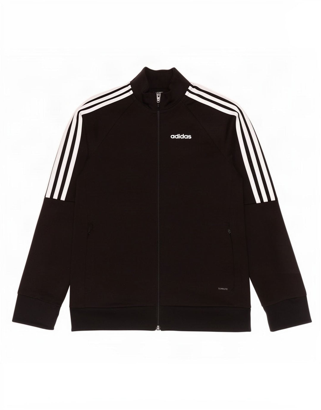 Adidas Jungen Climalite Trainingsanzug Top Jacke 9-10 Jahre Schwarz Polyester