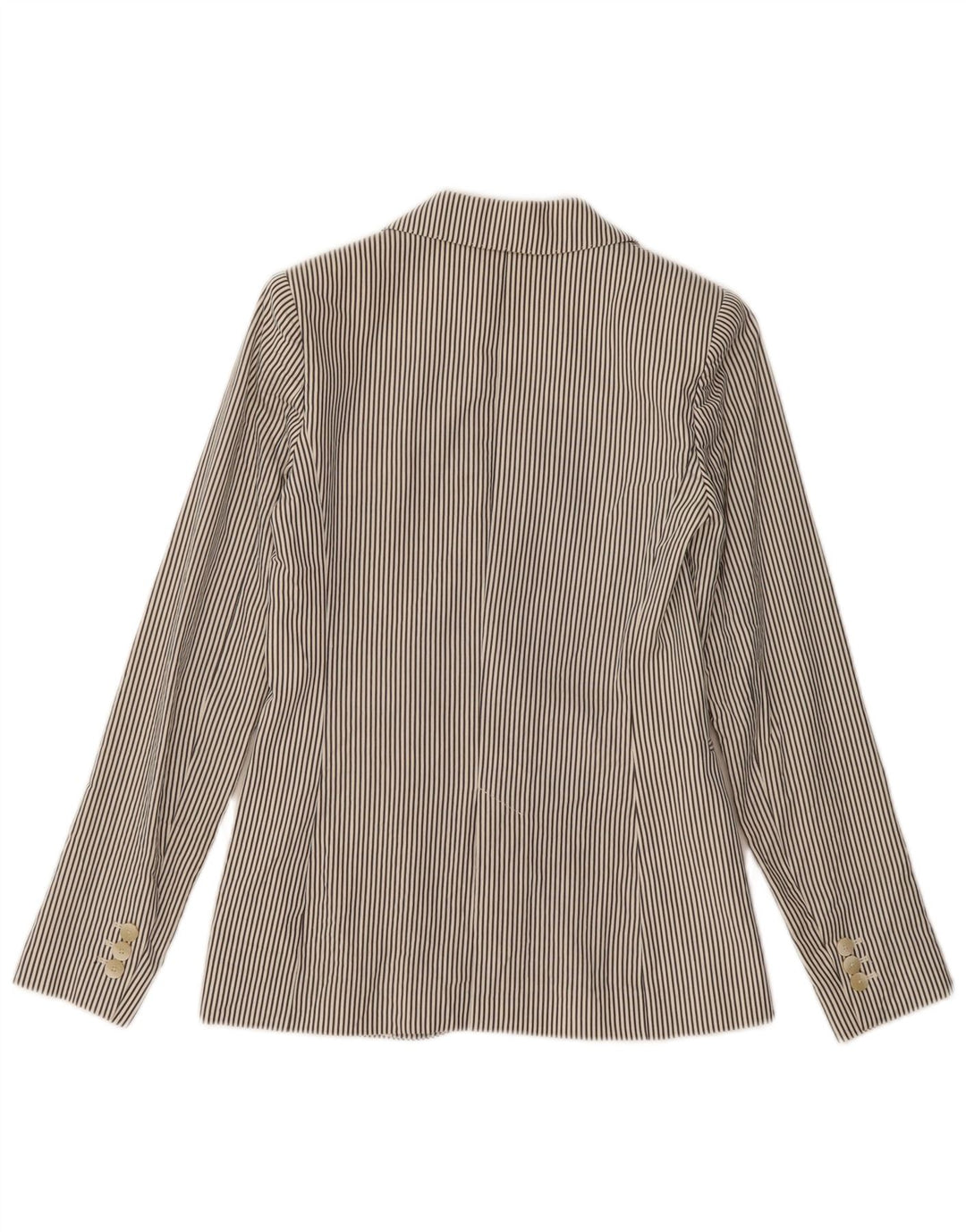 MASSIMO DUTTI Damen 1-Knopf-Blazerjacke EU 34 2XS Grauer Nadelstreifen