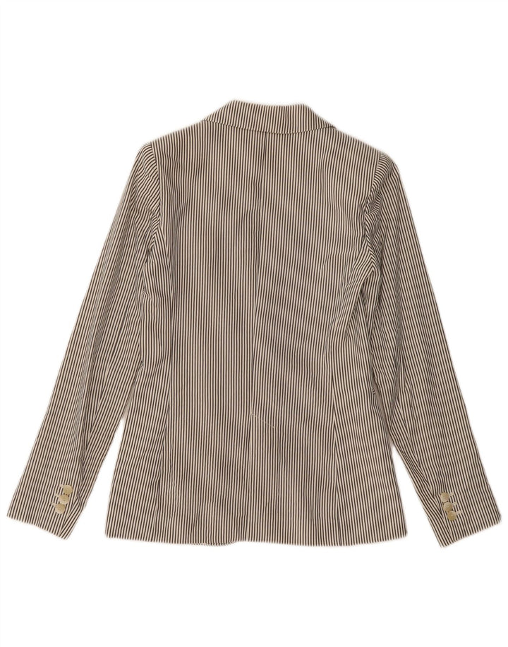 MASSIMO DUTTI Damen 1-Knopf-Blazerjacke EU 34 2XS Grauer Nadelstreifen