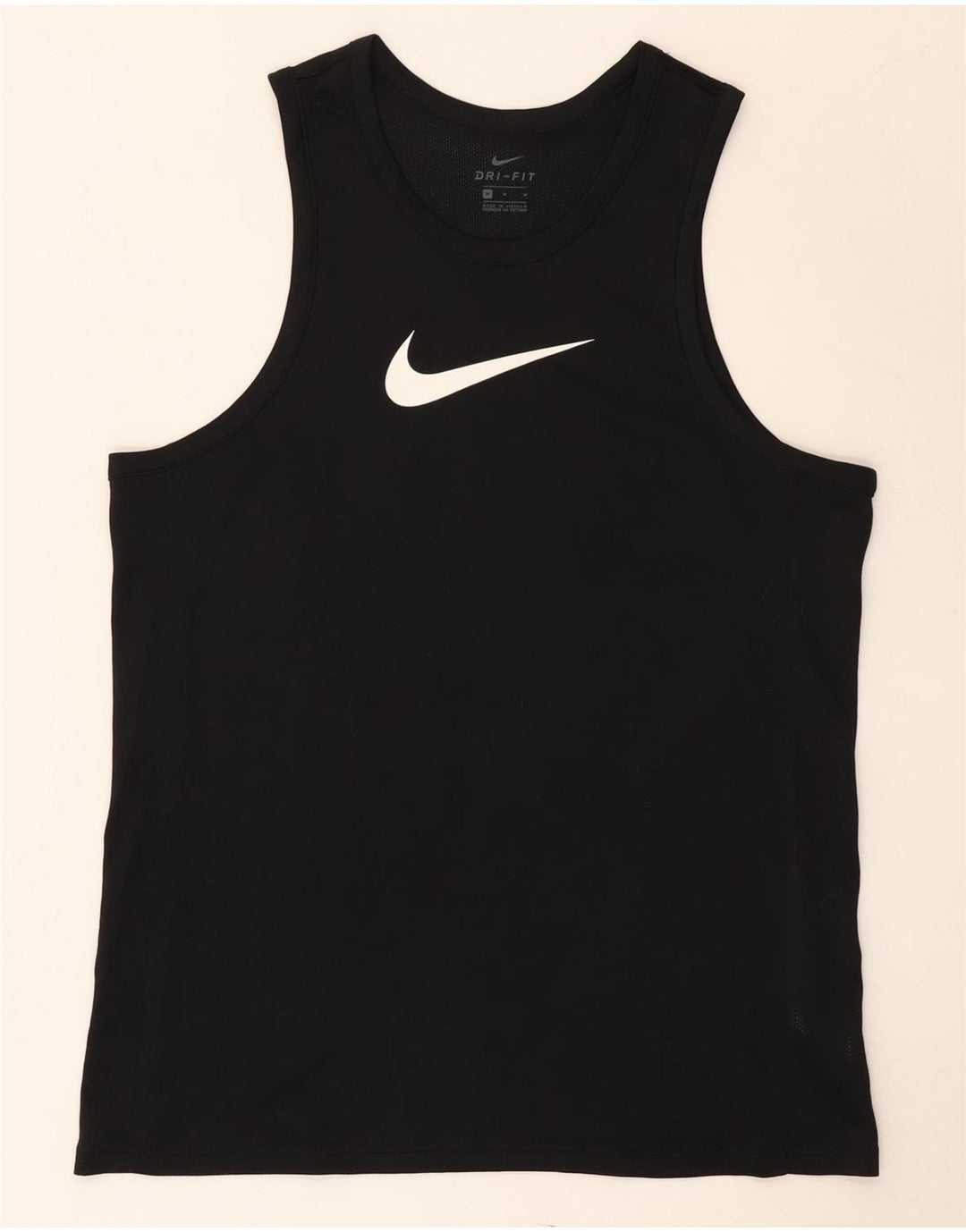 Nike Herren Dri Fit Grafik-Weste-Oberteil, Mittelschwarzes Polyester