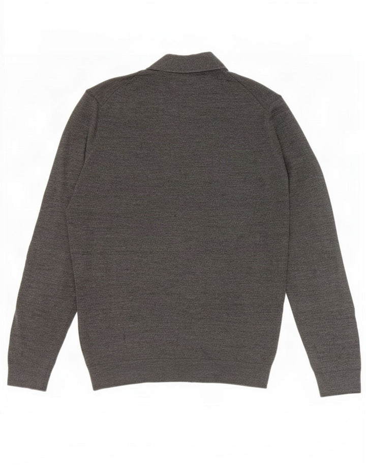 Zara Herren-Cardigan-Pullover Mittelgrau
