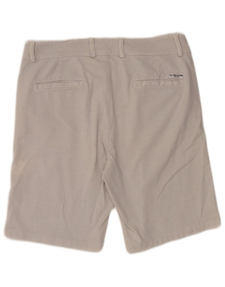 US POLO ASSN. Herren-Chinoshorts W32 Mittelweiße Baumwolle