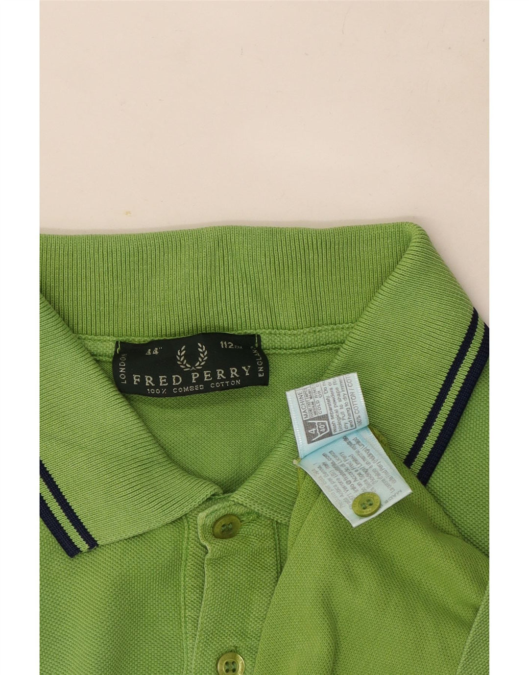 Fred Perry Herren-Poloshirt aus mittelgrüner Baumwolle