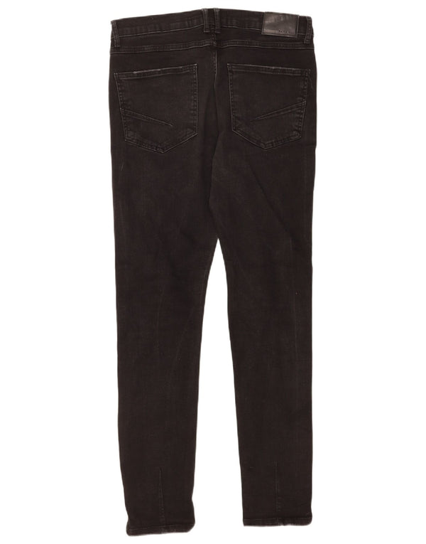 Zara Herren Distressed Skinny Jeans EU 40 Medium W31 L29 Schwarz