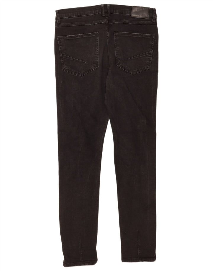 Zara Herren Distressed Skinny Jeans EU 40 Medium W31 L29 Schwarz