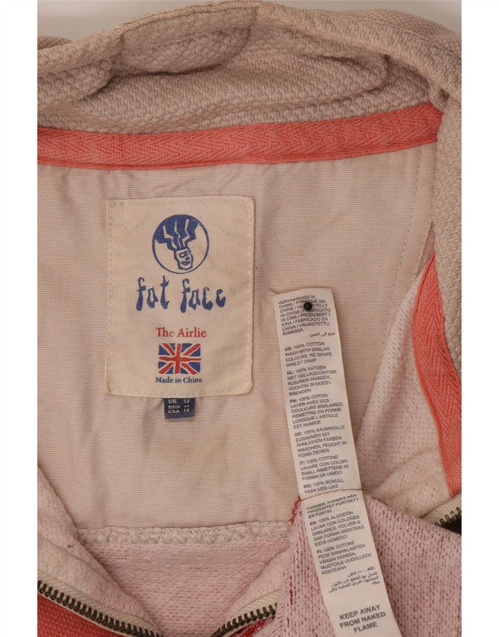 Fat Face Damen-Sweatshirt-Pullover UK 18 XL Mehrfarbiger Farbblock