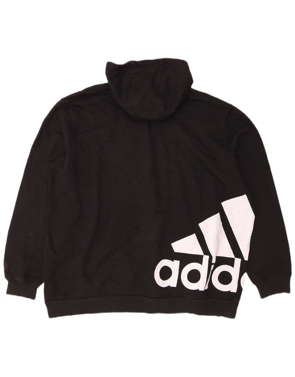 Adidas Herren Graphic Loose Fit Hoodie Pullover XL Schwarz Baumwolle