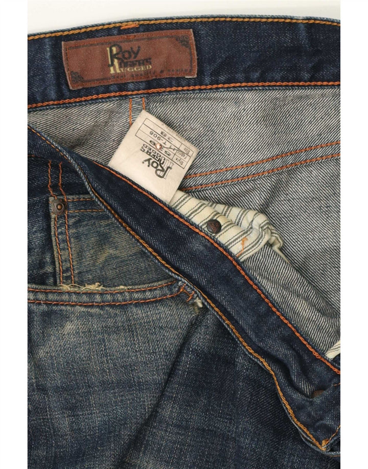 Roy Rogers Herren Distressed Slim Jeans W38 L34 Blaue Baumwolle