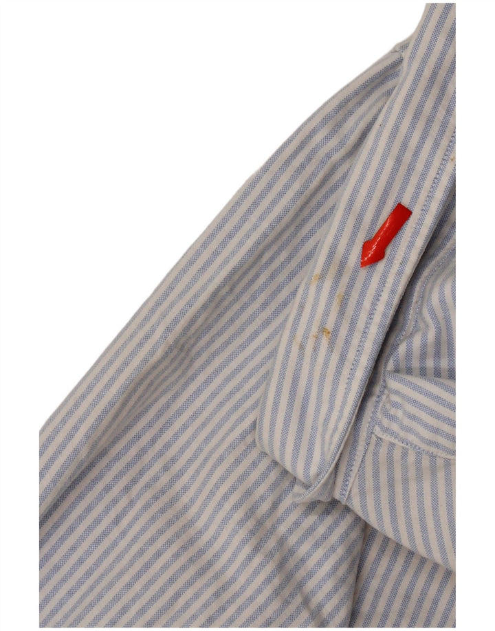 Abercrombie & Fitch Herrenhemd aus mittelblauer, gestreifter Baumwolle
